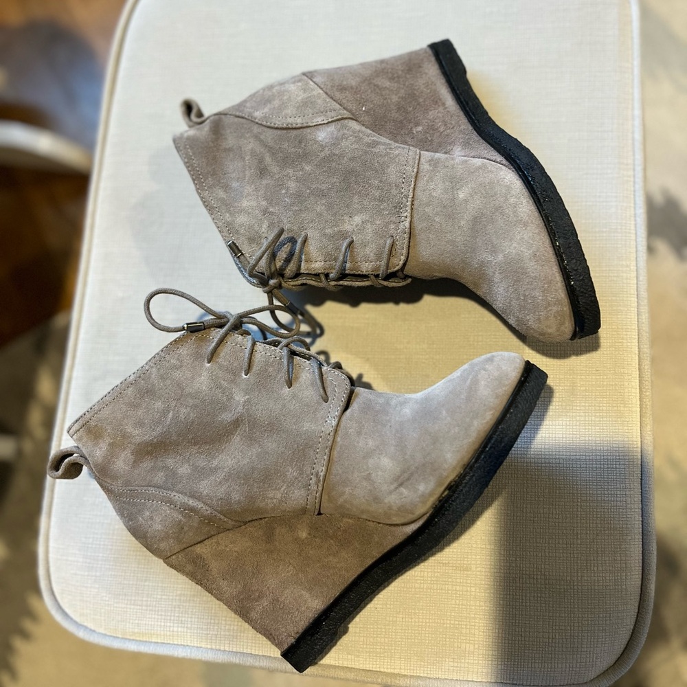 Vince Camuto Tan Suede Ankle Booties